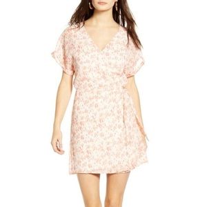 Nordstroms All In Favor Simone Floral Print Wrap Dress Size Small